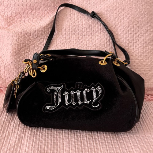 Juicy Couture Primerose black bag with double handle and key charms