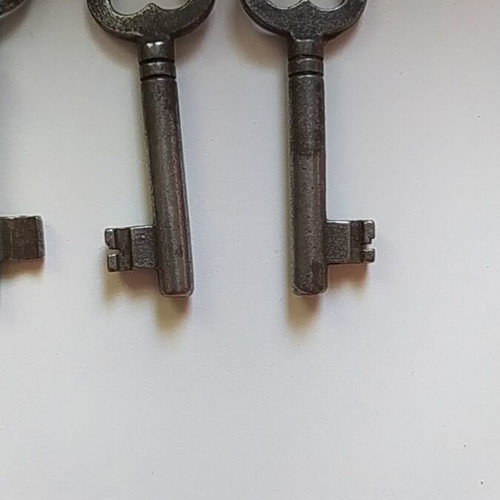 Antique forged keys used, set of 8