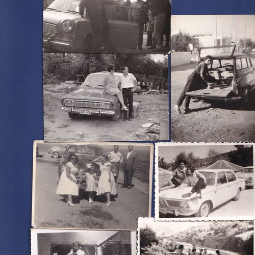 Vintage photos used, pack of 115 with people, cars, family scenes