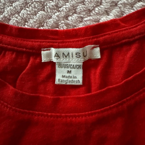Short-sleeve shirt red like new, size M