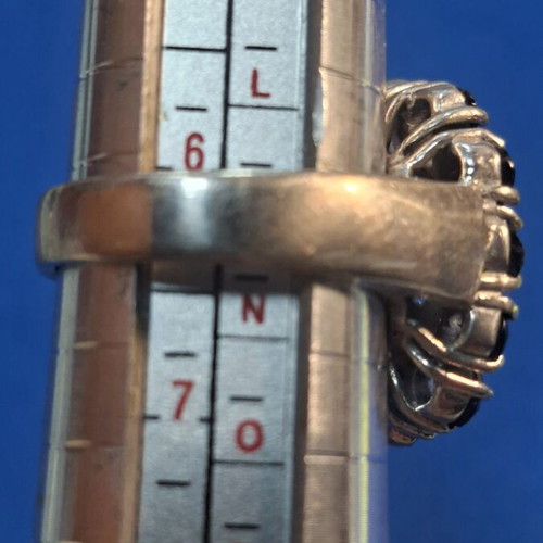 Silver ring with 925 stamp, new, adjustable sizes