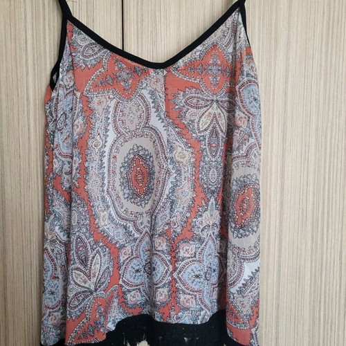 Viva women's top with fringes like new, colorful, sizes S-M