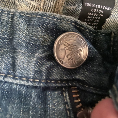 Inc Jeans Y2K like new, black and green, size L