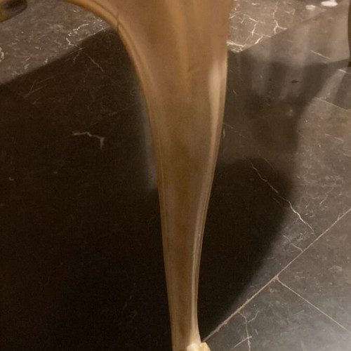 Coffee table like new, white with gold trim 78x48 cm
