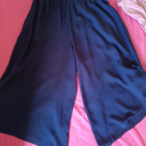 Anel zip culottes like new, blue