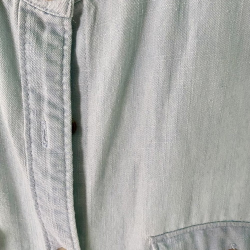 Long denim shirt like new, size L, blue