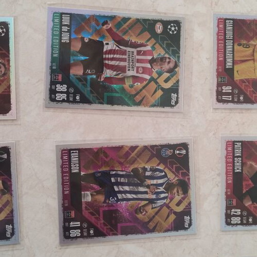 Match Attax 2024-2025 limited cards like new, pack of 14