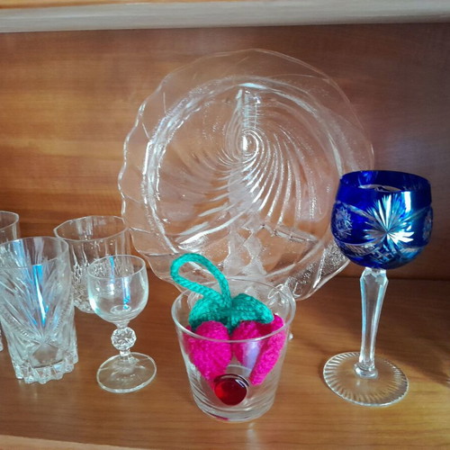 IVV Italy Selezione Shell 1980 Retro Glass Serving Tray
