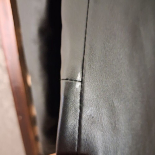 Leather coat like new, black, size XL