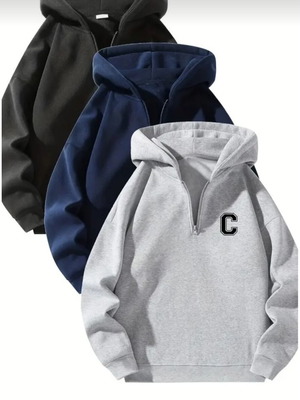 Set of 3 sweatshirts 2XL slim fit new, multicolor