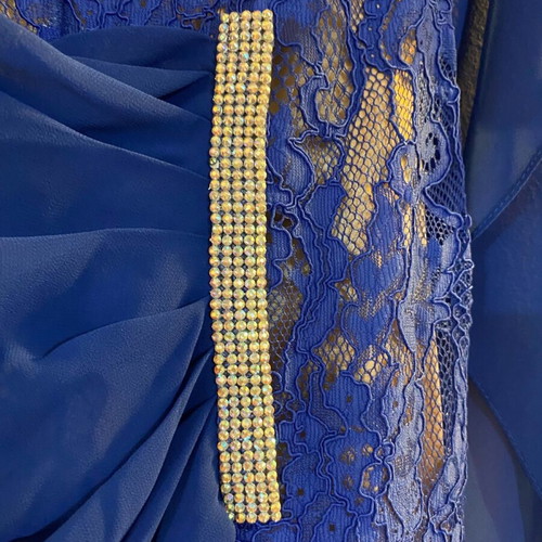 Opera House Luxury Blue Dress like new for Formal Events