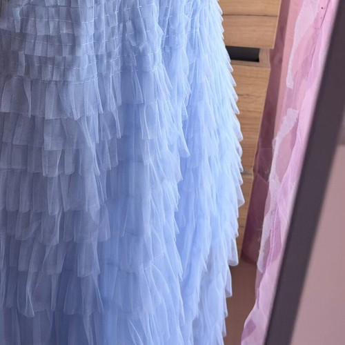 Maxi tulle skirt baby blue new, romantic princess style, size S