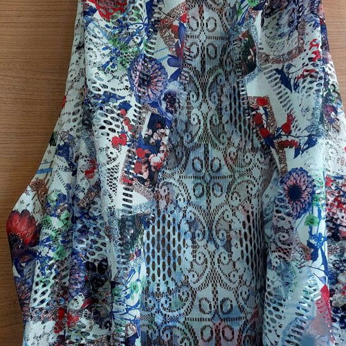 Floral Kimono Caftan with Long Fringes like new