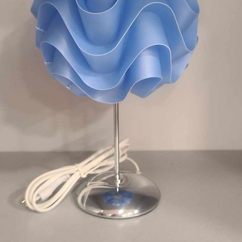 Touch table lamp blue with metal base, height 26cm new