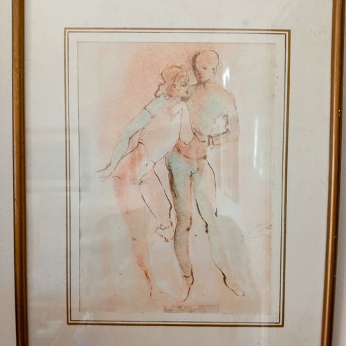 3 Framed Drawings by Leonor Fini Used, Set