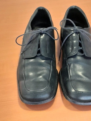 Παπούτσια αντρικά Boss N40 δερμάτινα μεταχειρισμένα, μαύρα