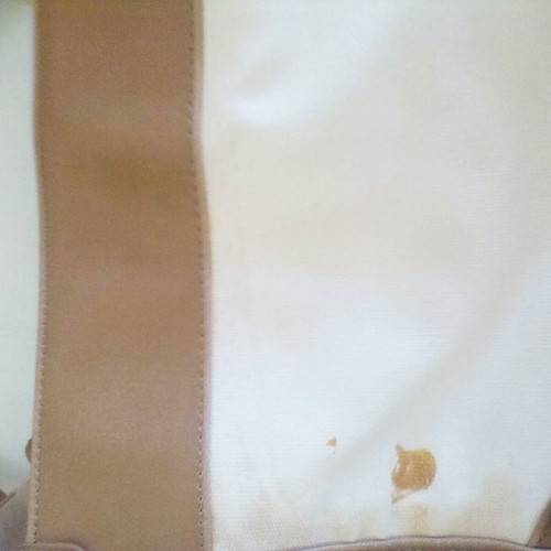Caprisa shoulder bag new, ecru with tan details