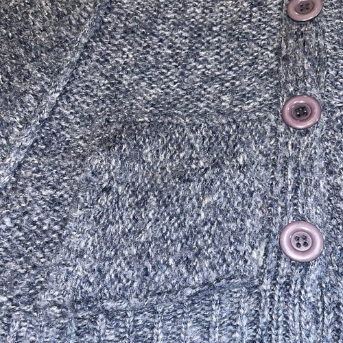 Knitted gray poncho like new Mezzo Uomo