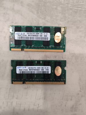 Ram for laptop 2x2GB PC2 5300 used