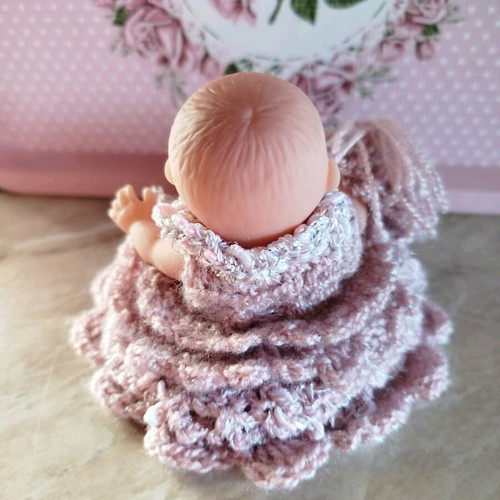 Doll with Handmade Dress and Hat New