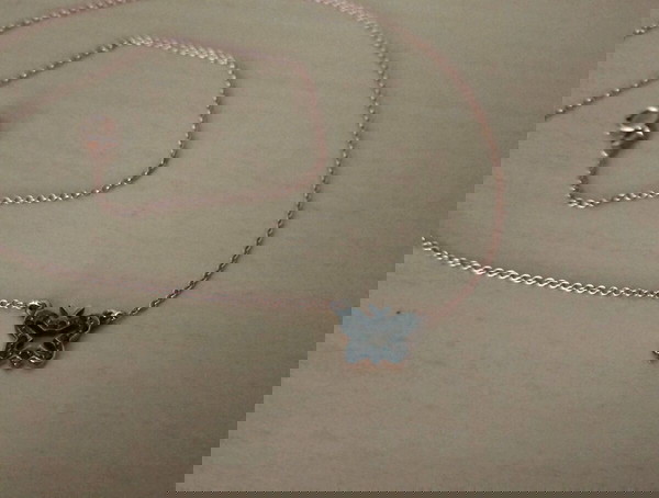 Κολιέ με ροζ χρυσό και ζιργκονάκια