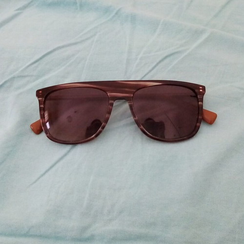 Sunglasses new, brown, UV400 protection with case