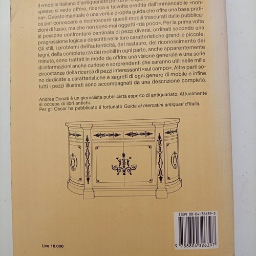 Il Mobile Italiano D'Antiquariato per tutti book like new, Italian