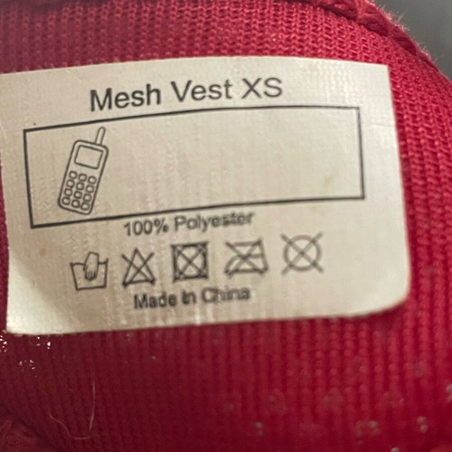 Petlando Mesh Vest used, red, size XS for small pets