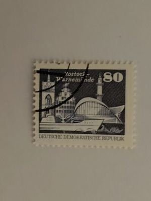 DDR Rostock Warnemünde collectible stamp like new