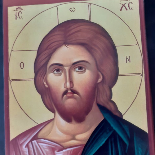 Wooden religious icon new, handmade, 39×28 cm