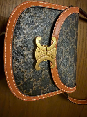 Celine crossbody bag like new, beige and brown