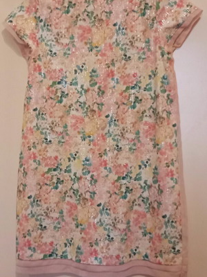Mayoral short-sleeve shift dress for 16 years old, like new, multicolor