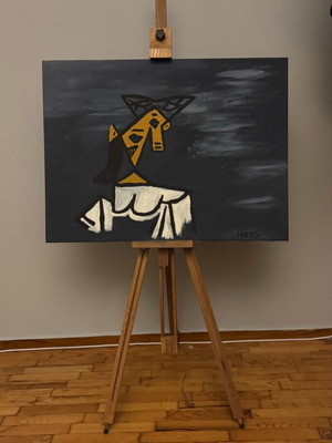 Pablo Picasso female head like new, 80x60