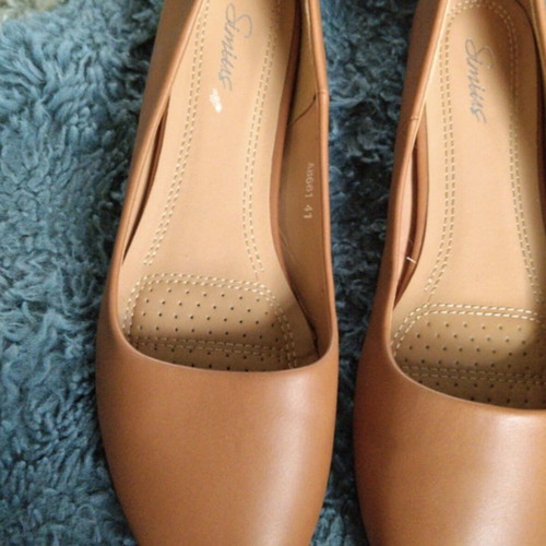 Primark Tampa Flat Ballerinas Size 41 New Beige Orange