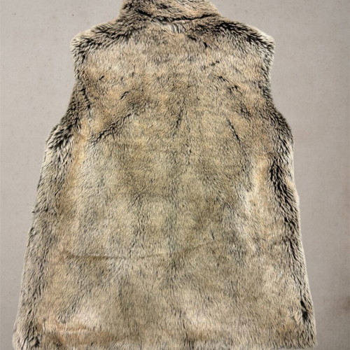 Fur vest like new, beige, size XS