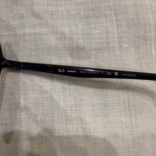 Ray Ban sunglasses black unisex used with minor lens scratches