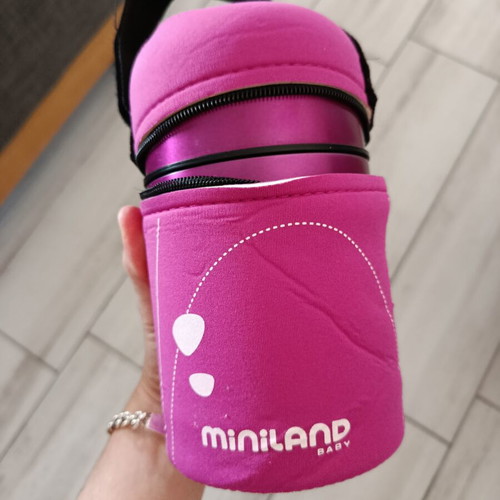 Miniland Baby Food Thermo 600ml like new, pink