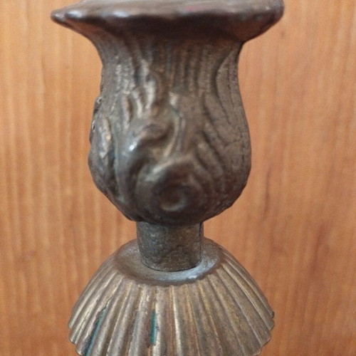 Metal candlestick, 15 cm height