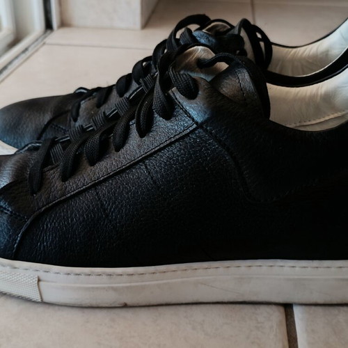 Nak men's leather shoes size 44 like new, black casual
