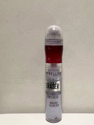 Maybelline Colour Eraser Corrector used (purple)