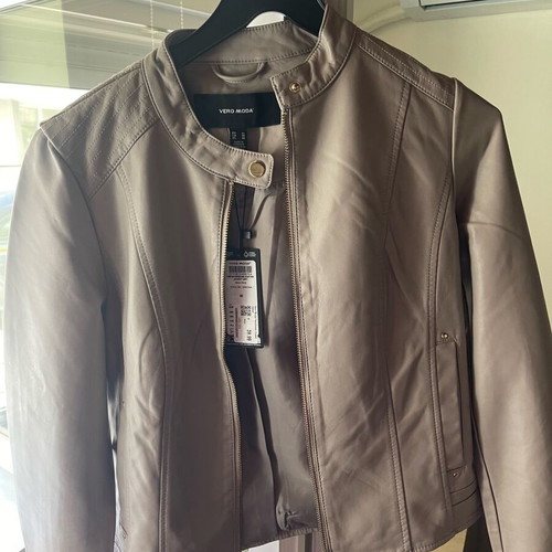 Vero Moda leather jacket new, grey brown