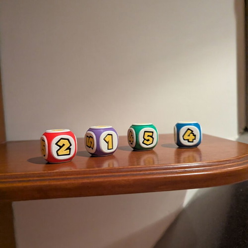Super Mario Party Dice set of 4, like new