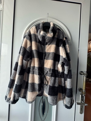 Shirt cardigan new, black and beige, size XXL