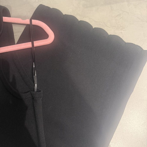 Guess knit dress large new black