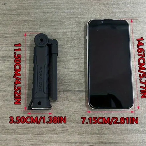 Foldable multifunctional flashlight new, rechargeable with magnetic base
