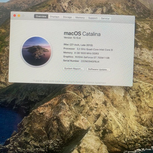 iMac 27 inch 2013 used with small mark top right