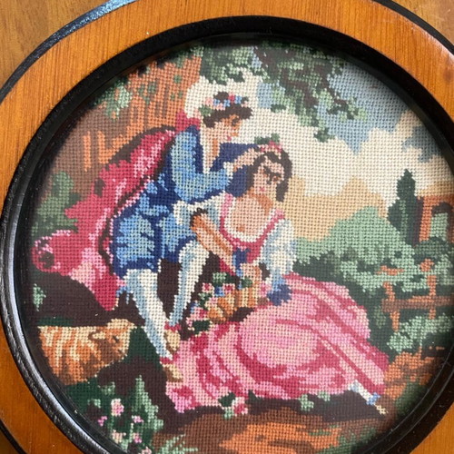 Embroidered frames like new, handmade