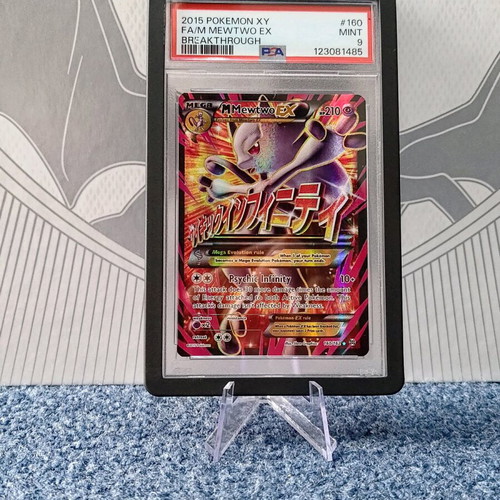 Mega Mewtwo ex BKT160 PSA 9 Pokemon card mint condition