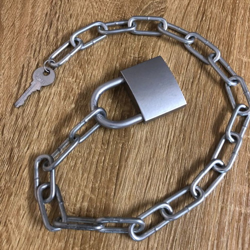 Lock Choker Necklace gothic alternative unisex with key accessory, new