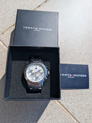 Tommy Hilfiger new watch, silver multifunction stainless steel